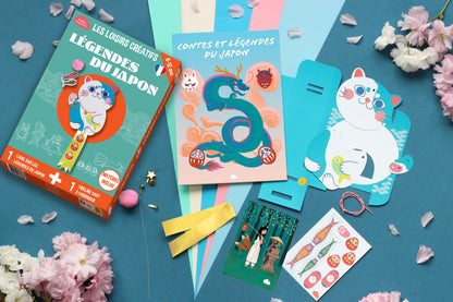 Coffret fabrication tirelire chat japonais pour enfant + 1 livre - Kit bricolage/activité enfant l'atelier imaginaire