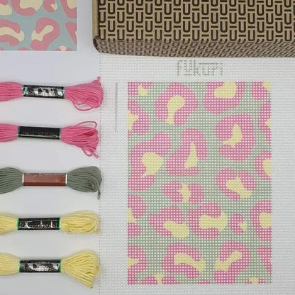 Kit Canevas - DIY - Léopard Fukuri