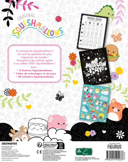 Mon Grand Coffret Coloriage Squishmallows – Jeux, Stickers & 5 Feutres