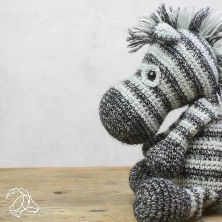 Dirk Zebra DIY Crochet Amigurumi Kit