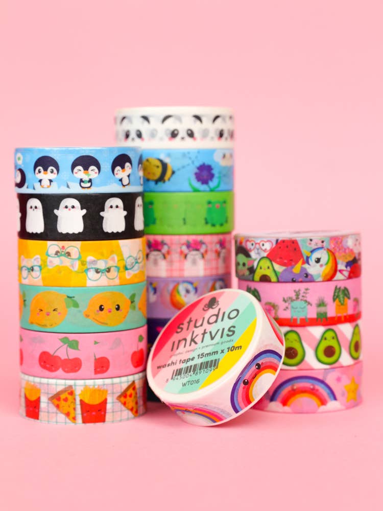 Washi Tape Cerises – Ruban Adhésif Kawaii Scrapbooking & Bullet Journal Studio Inktvis B.V.
