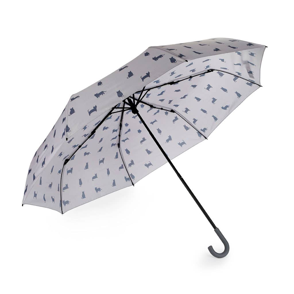 Parapluie Meowmbrella Gris avec Housse – Balvi Design Balvi
