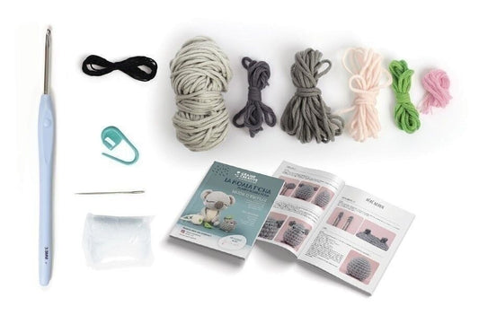 Tous les accessoires nécessaires pour réussir facilement votre premier amigurumi koala.