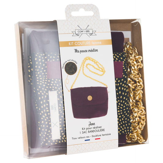 Kit de couture sac bandoulière - Jane Com'1 Idée