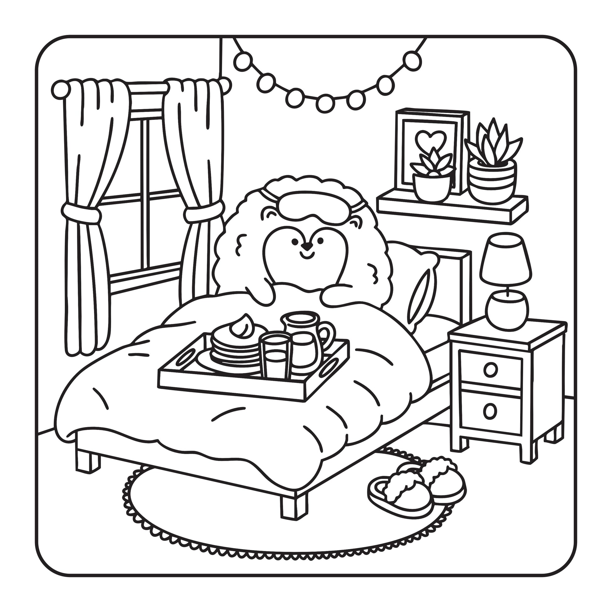 Bloc de 32 coloriages Mini Mim's avec personnages et scènes mignonnes