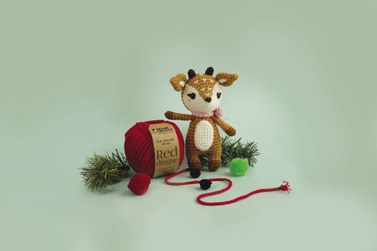 Kit Crochet Amigurumi Biche – DIY doudou 17 cm | Débutant & confirmé GRAINE CREATIVE