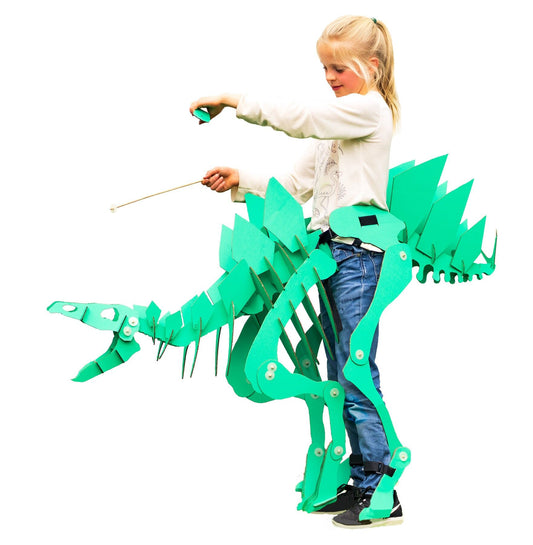 Jouet pour enfants, construction portable Dinosuit Dinosaure Stegosaurus