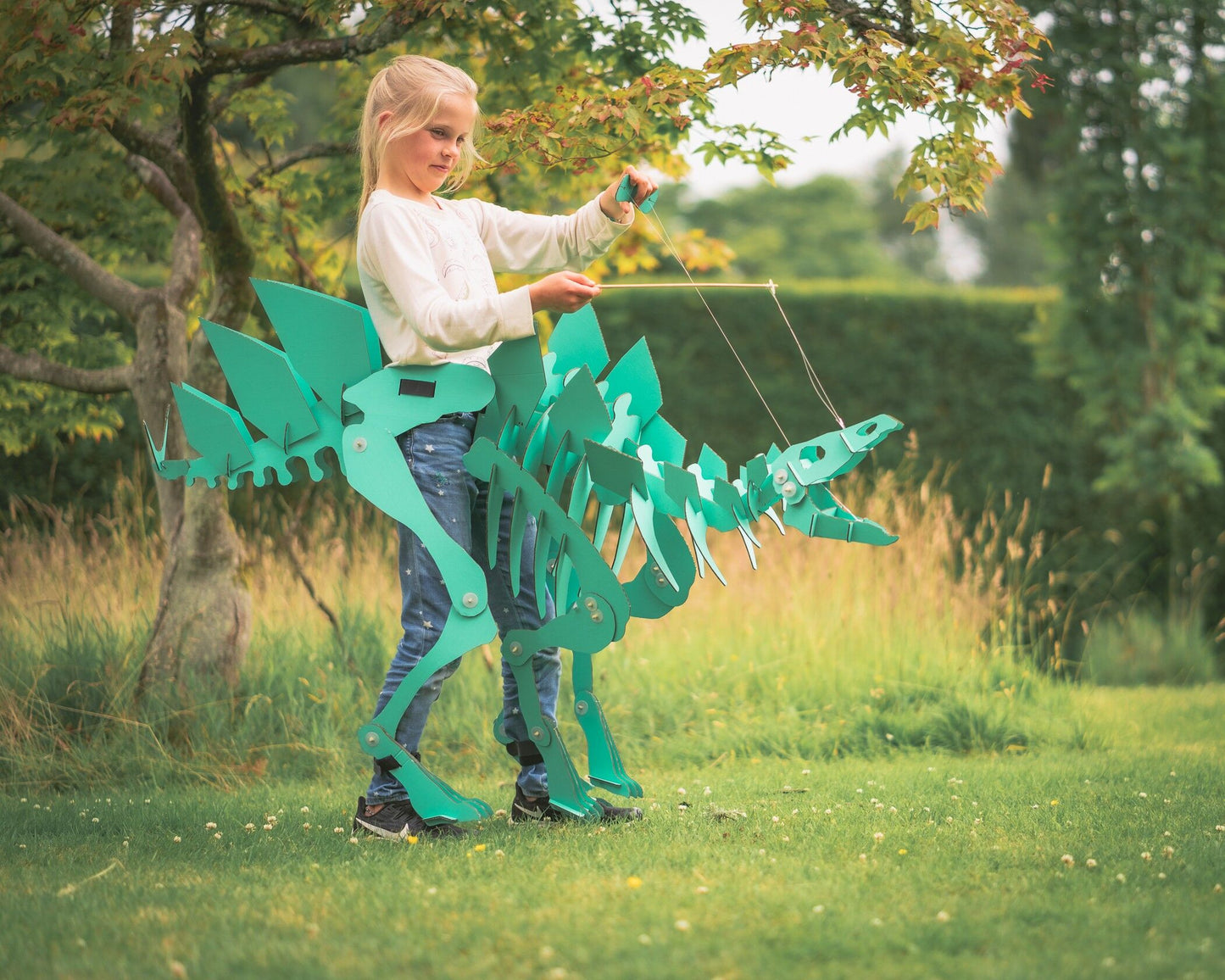 Jouet pour enfants, construction portable Dinosuit Dinosaure Stegosaurus