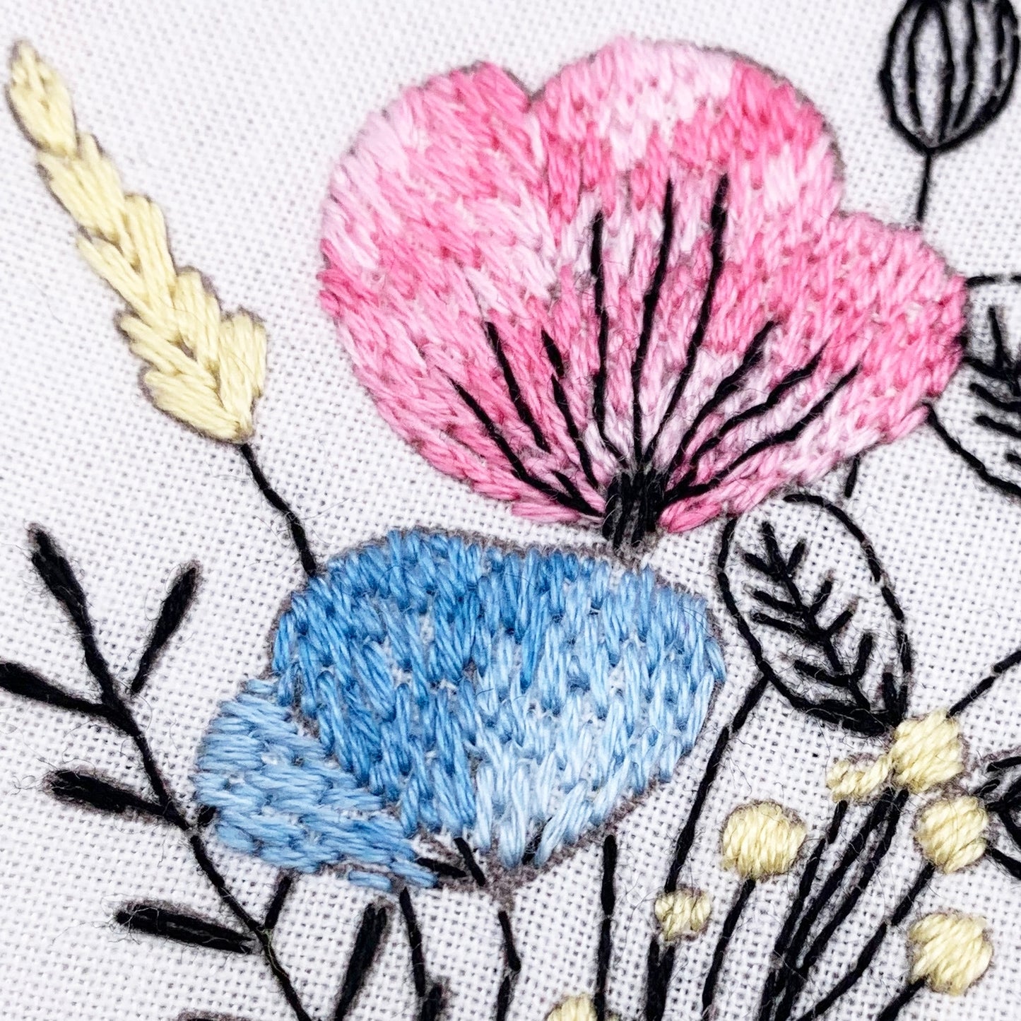 Mini kit de broderie florale