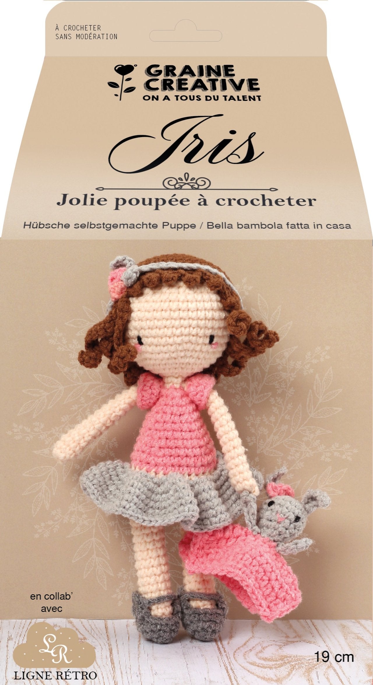 Hübsches Häkelpuppen-Set – Iris – Graine Créative