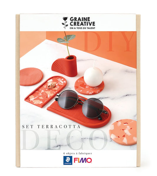 Kit Fimo Graine Créative - Home Deco set Terracotta