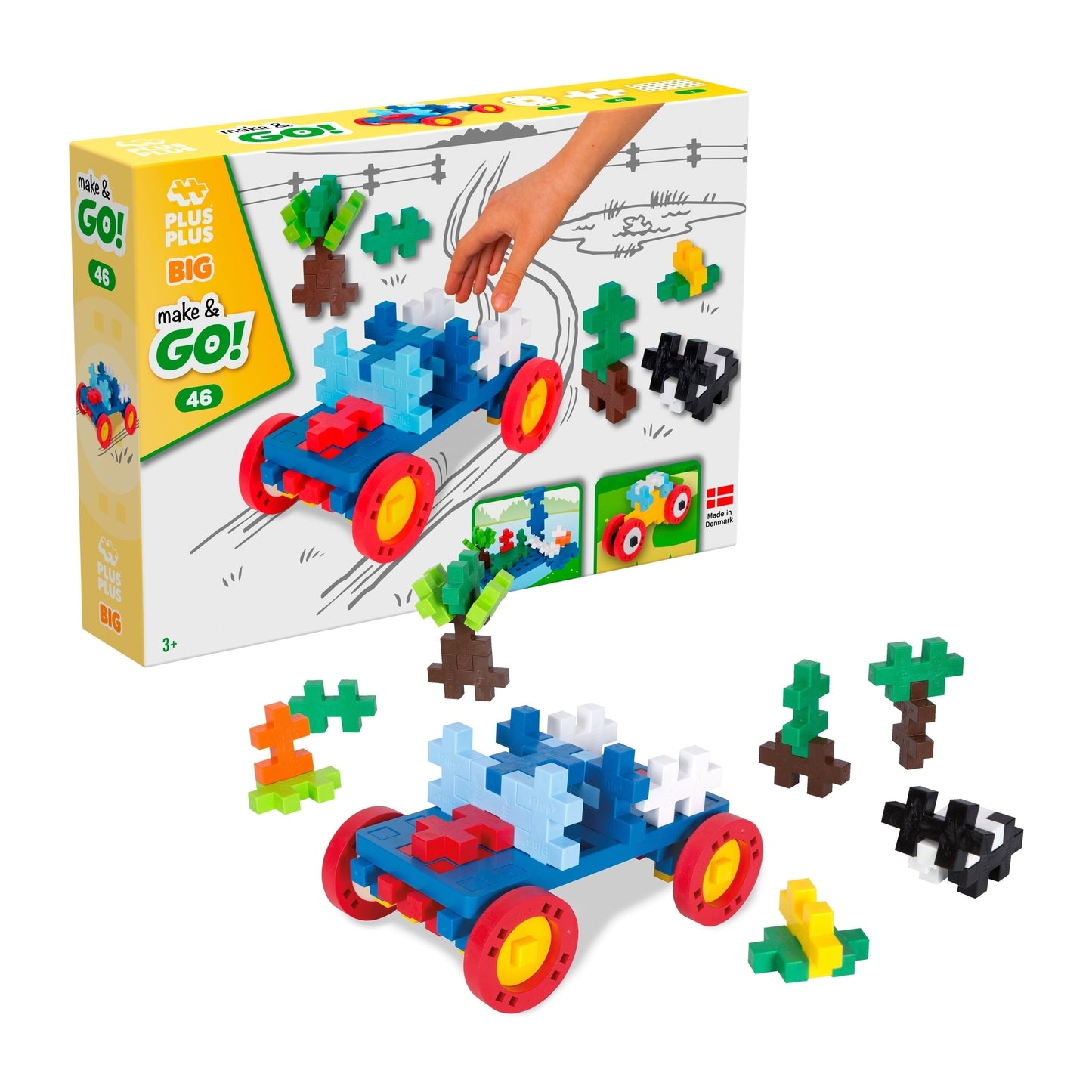 Make&GO! Véhicules - 46 Pcs - jeu de construction enfant - PLUS PLUS plus plus