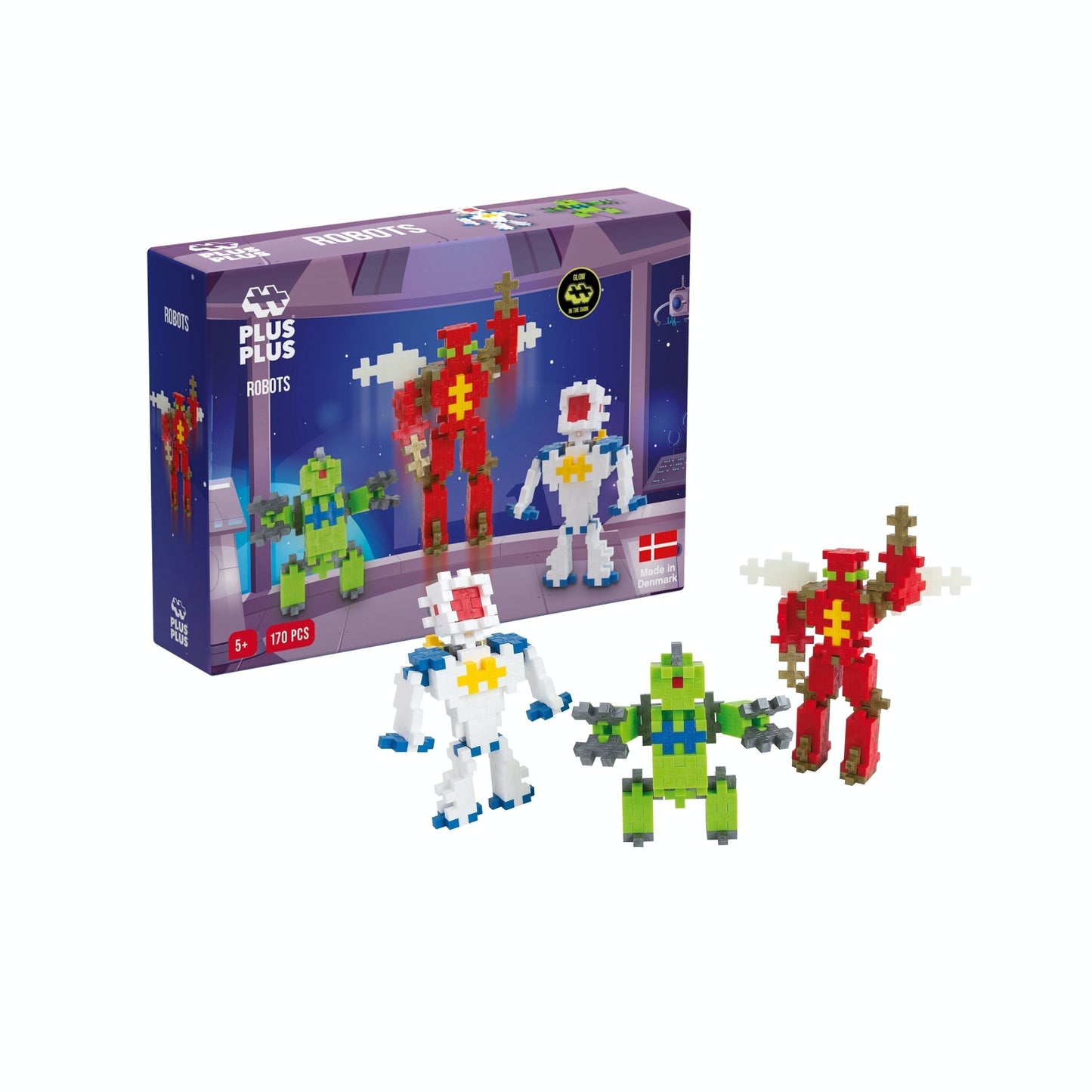 Les super robots 170 Pcs - jeu de construction enfant PLUS PLUS plus plus