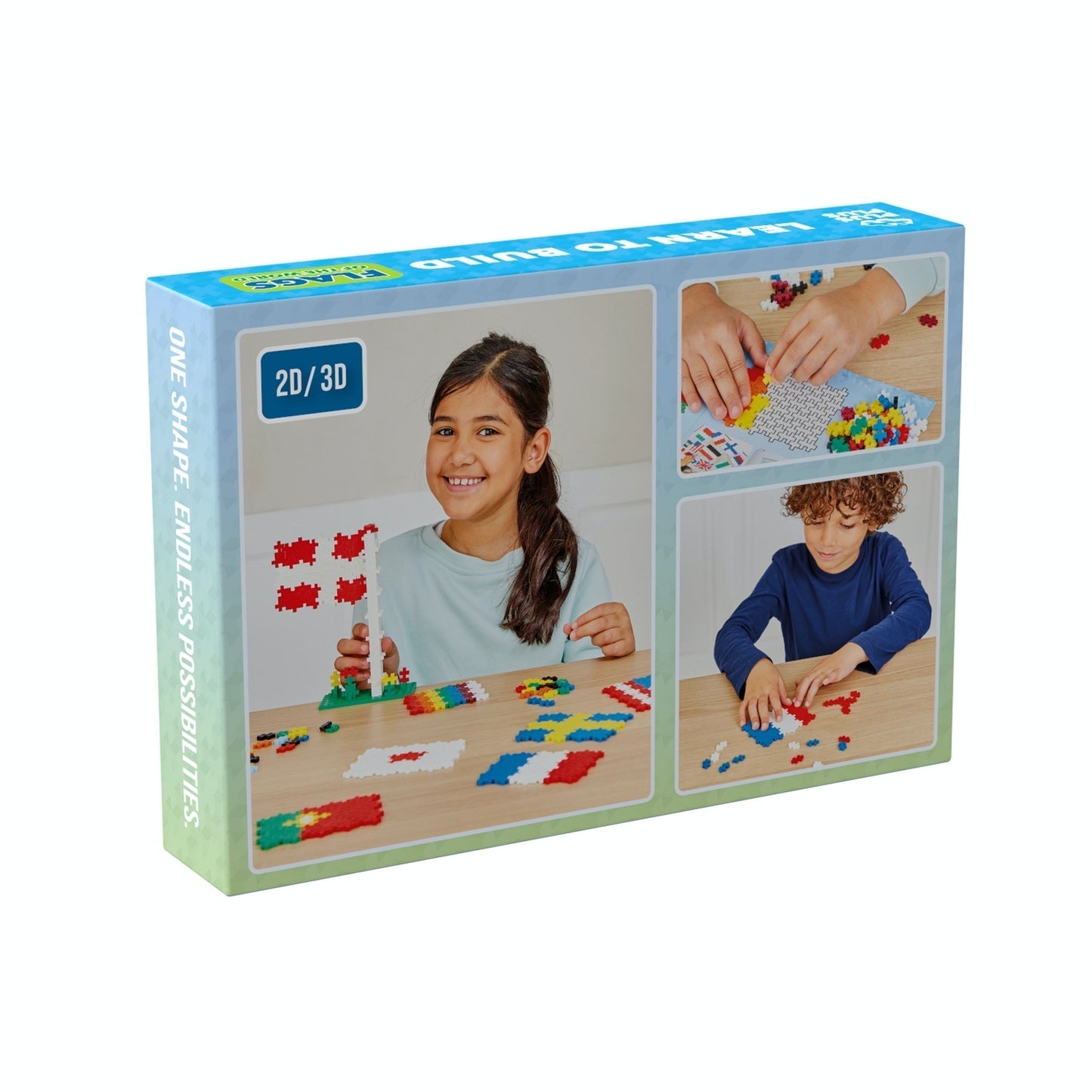 Kit découverte Drapeaux du monde 700 Pcs - jeu de construction enfant - PLUS PLUS plus plus