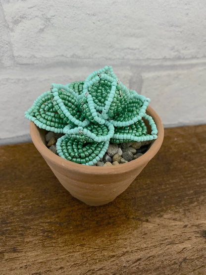 Beaded Craft Kit - Succulent Echeveria. A creative gift idea.