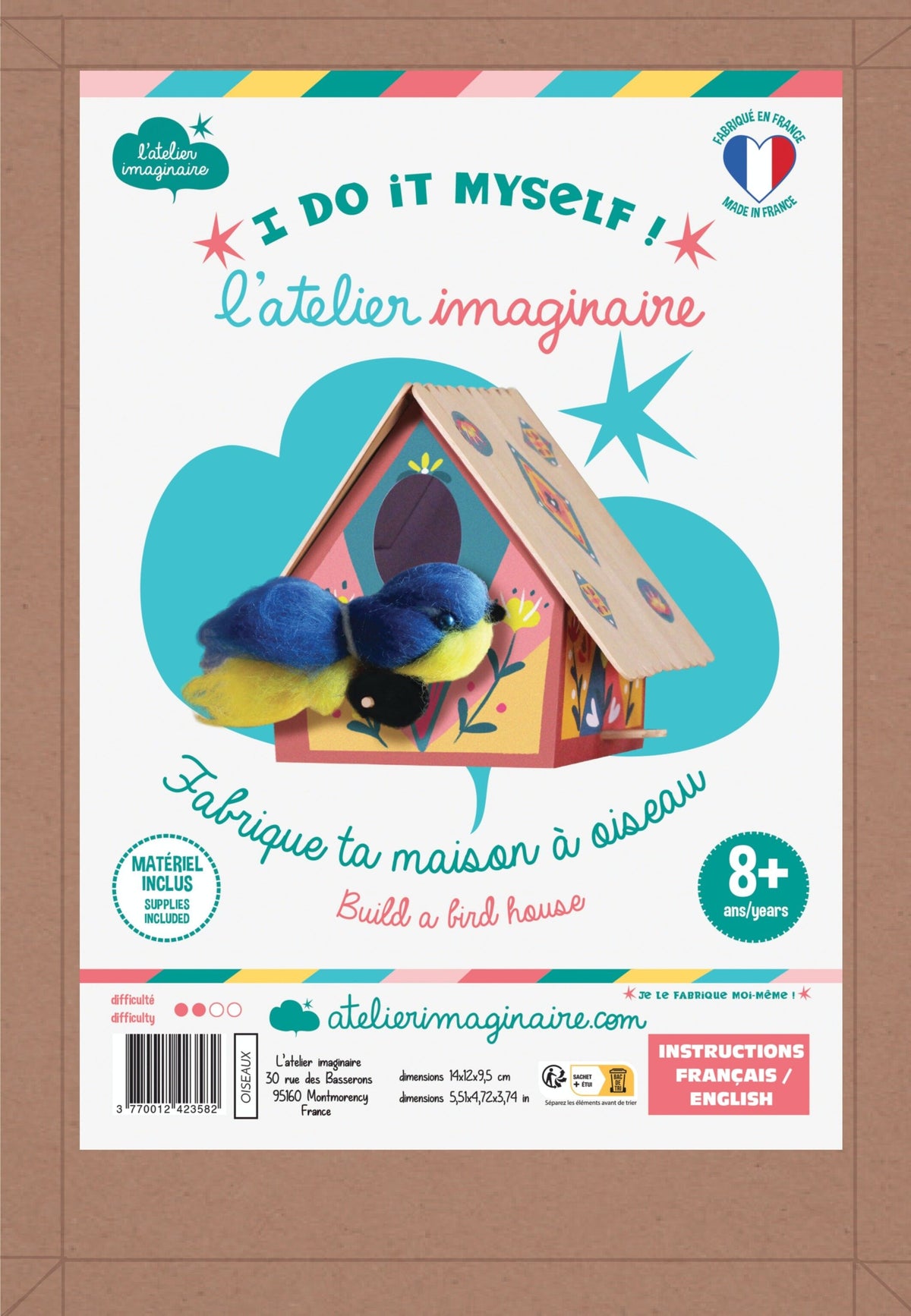 Frasheng Maison D'oiseau Activité Manuelle, Bricolage avec 3 Maisons à Peindre Soi-même, Kit de Loisir Créatif pour Enfants 3+ ans, Garçons et Filles Frasheng Maison D'oiseau Activité Manuelle, Bricolage avec 3 Maisons à Peindre Soi-même, Kit de Loisir Créatif pour Enfants 3+ ans, Garçons et Filles