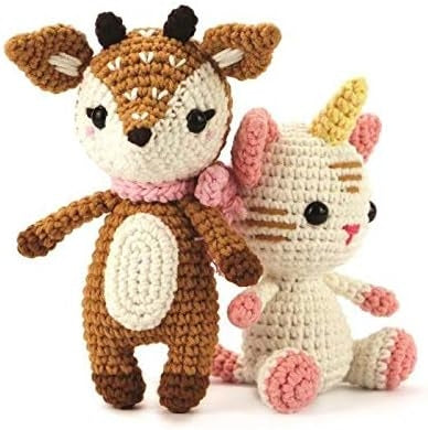 Kit Crochet Amigurumi Biche – DIY doudou 17 cm | Débutant & confirmé GRAINE CREATIVE