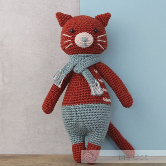 Kit Amigurumi crochet - Chat Pixie Hardicraft