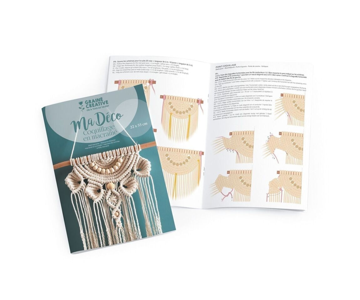 Kit Macramé – Forme Coquillage | Graine Créative