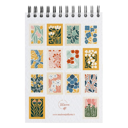 Carnet de Coloriage A6 – Motifs Floraux | Maison Joliette | Fabriqué en Franc