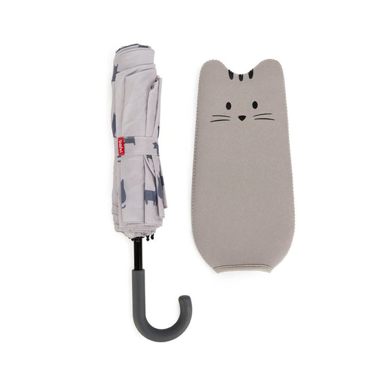 Parapluie Meowmbrella Gris avec Housse – Balvi Design Balvi