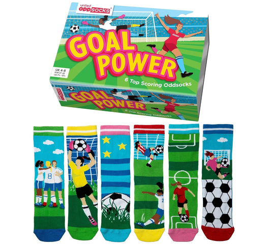 POWER OF GOALS | Adult Gift Set 6 Odd Socks EUR 37-42