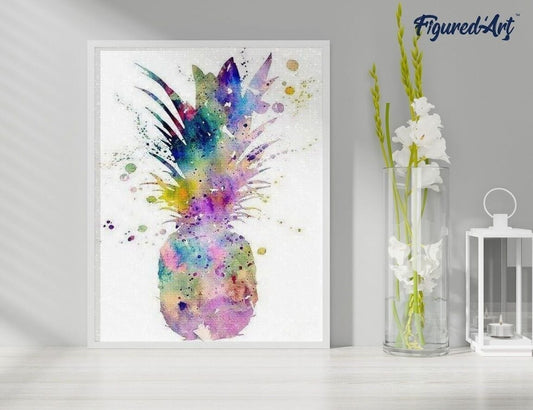 Broderie Diamant – Ananas 40x50cm | Kit DIY complet Figured'art