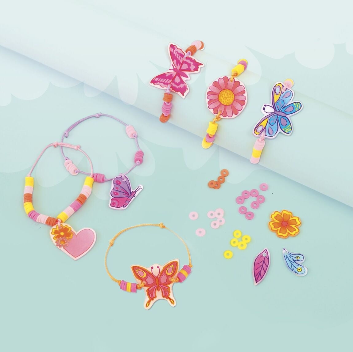 Coffret Plastique Dingue Bracelets – packaging coloré et moderne, parfait en idée cadeau créatif.