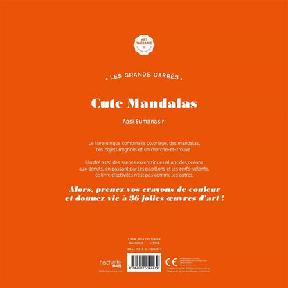 LIVRE DE COLORIAGE - Cute mandalas Hachette Heroes