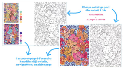 Art thérapie coloriages INSPIRATION Nature Hachette Heroes