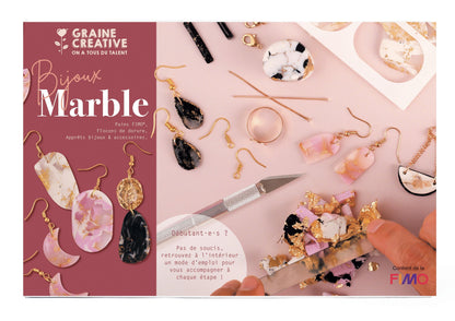 COFFRET FIMO BIJOUX MARBLE Graine Créative GRAINE CREATIVE