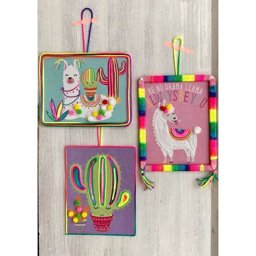 Kit Créatif Laine & Pompons Enfant BOX CANDIY Totally Deco – Coffret DIY Lama Coloré BoxCanDIY