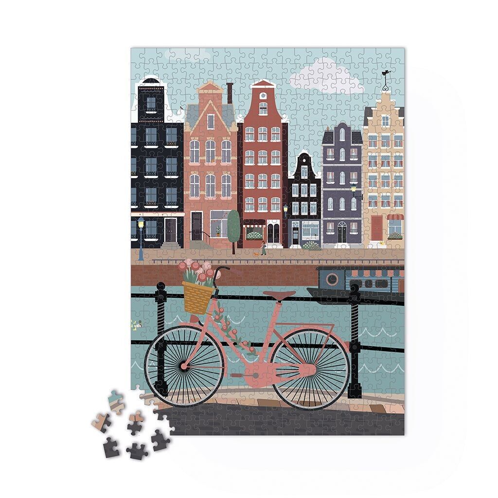 1000 piece puzzle Let's pedal along the water 