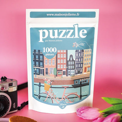 Puzzle 1000 pièces Pédalons au fil de l'eau Maison Joliette