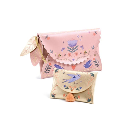 DIY Pochettes à Créer Djeco – Kit Créatif Pochette & Porte-Monnaie à Personnaliser