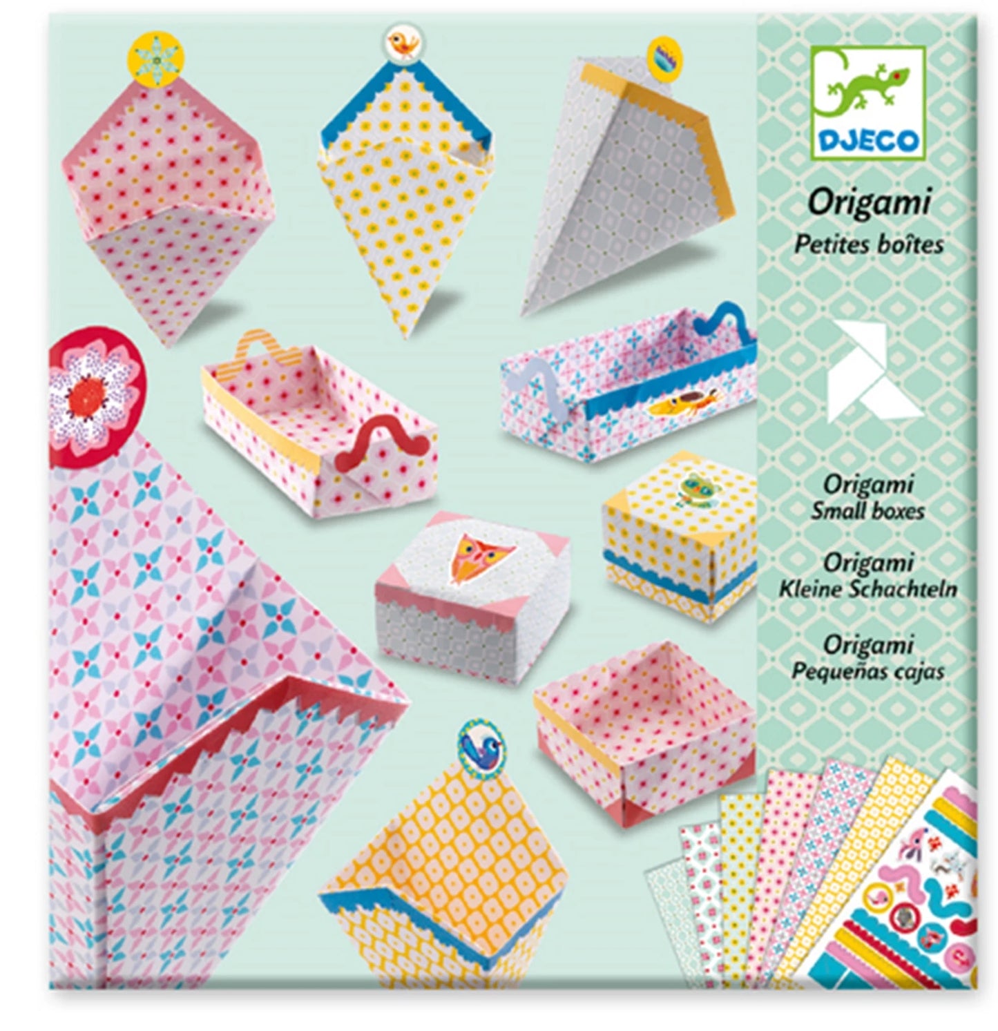 Origami Petites Boîtes Djeco – Kit Créatif Pliage Papier Enfant