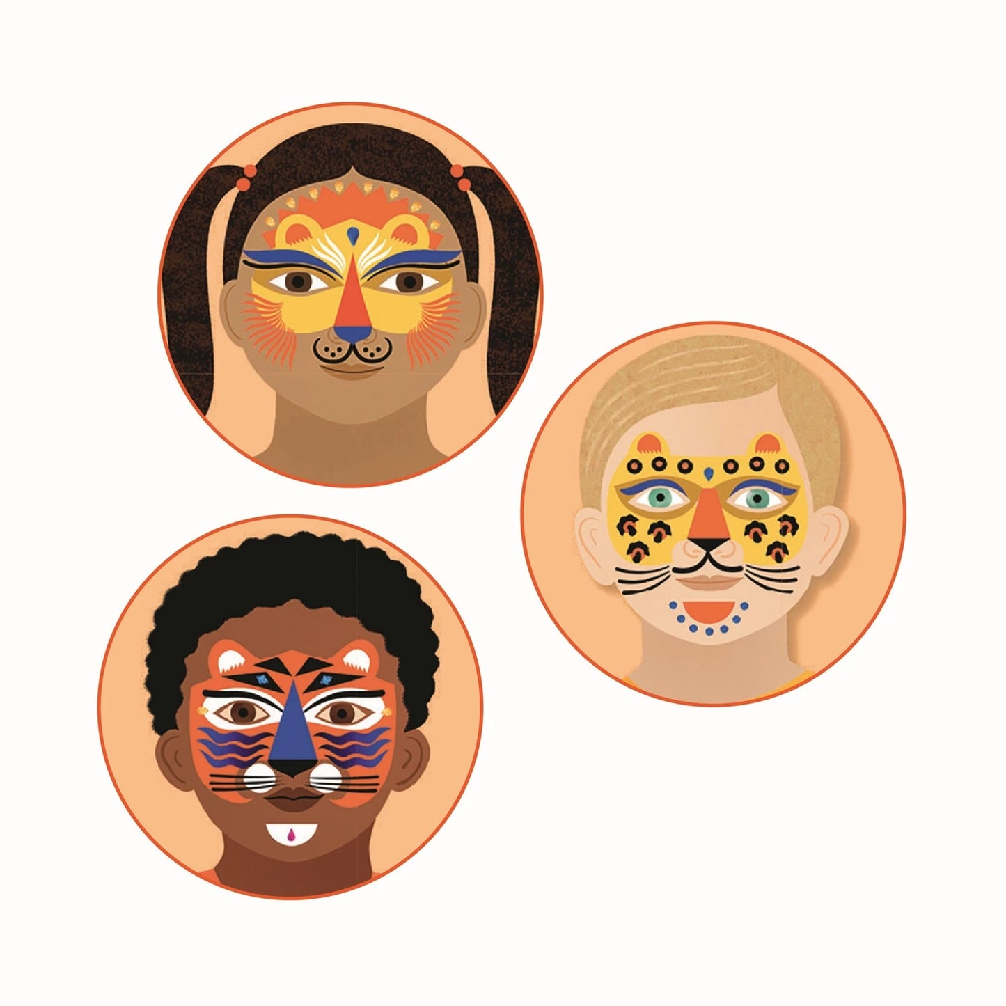 Set de Maquillage Panthera Enfant – Tigre, Lion & Guépard | Joy Cadeaux