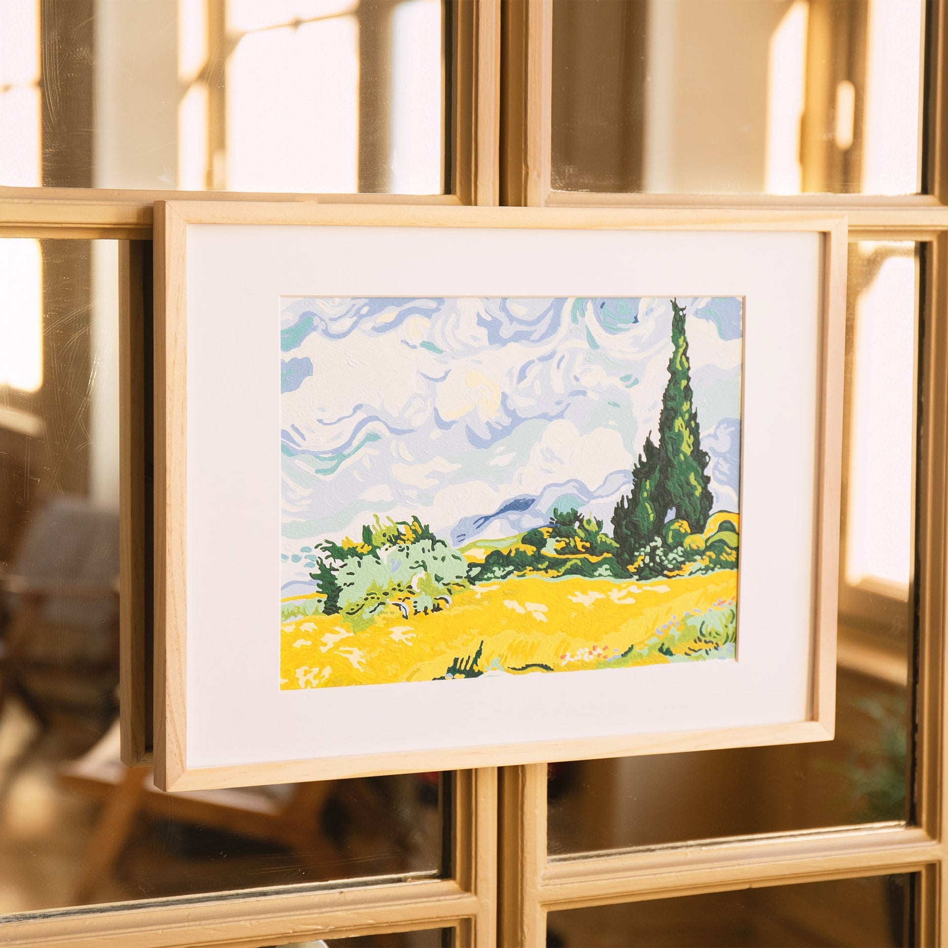 Coffret Peinture au Numéro – Cyprès aux blés d’or – Vincent Van Gogh | Petit Pinceau LA PETITE EPICERIE