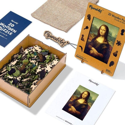 Puzzle 2D en Bois Adulte - La Joconde de Léonard de Vinci Figured'art