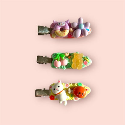 KIT Decoden Kawaii barrettes – Loisirs créatifs Maison Ayaka