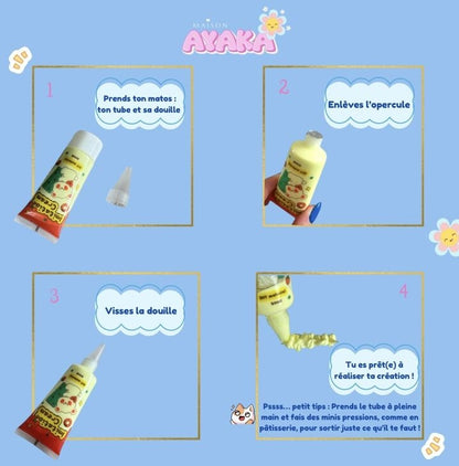 KIT Decoden Kawaii barrettes – Loisirs créatifs Maison Ayaka