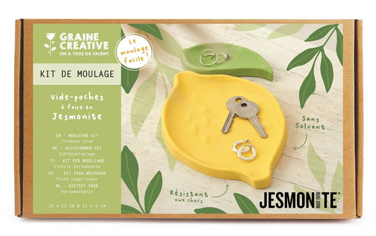 KIT GRAINE CREATIVE JESMONITE VIDE POCHES CITRON