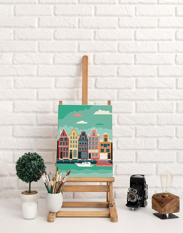 Peinture par numéro - Amsterdam - 20 x 30 cm - Graine Créative