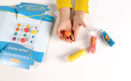 Jovi – Mon Premier Coffret de Modelage + Tampons en Bois | Pâte à modeler sensorielle pour tout-petits