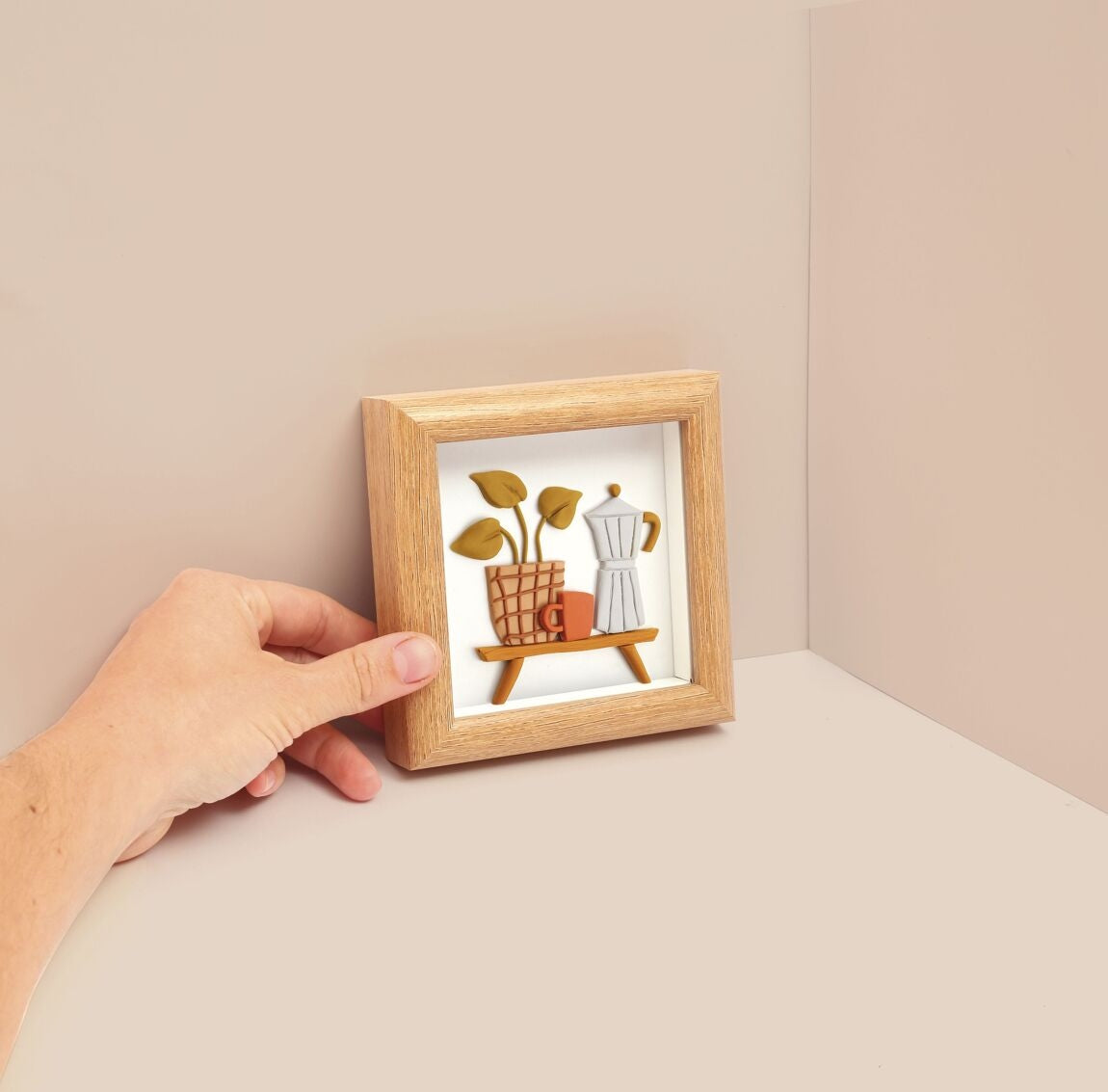 Kit Cadre Miniature Fimo – Cafetière  Graine Créative