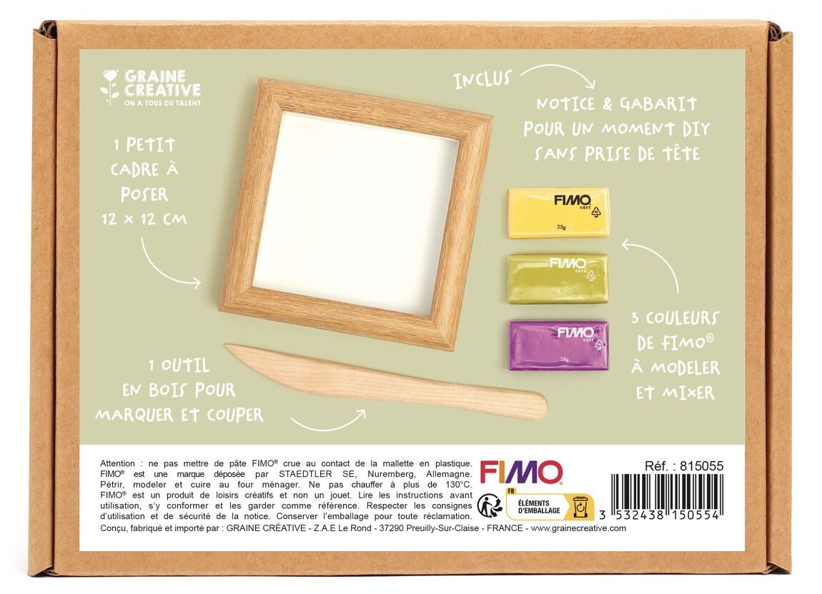 Kit Cadre Miniature Fimo - Botte | Graine Créative