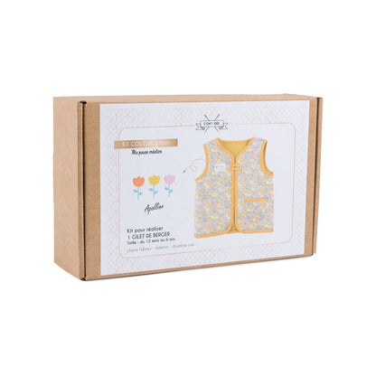 Kit couture Gilet de berger fille – Modèle Apolline Com'1 Idée