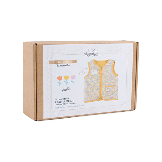 Kit couture Gilet de berger fille – Modèle Apolline