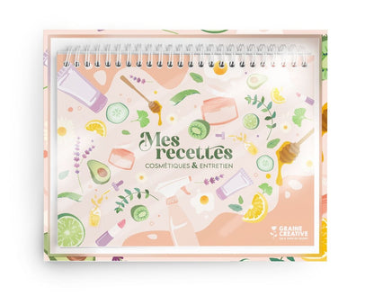 Carnet Mes Recettes Cosmétiques & Entretien – Graine Créative | DIY maison GRAINE CREATIVE
