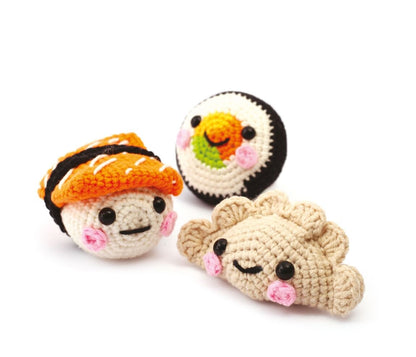 Kit Amigurumi Mes Sushis - Coffret DIY Crochet Délices Japonais GRAINE CREATIVE